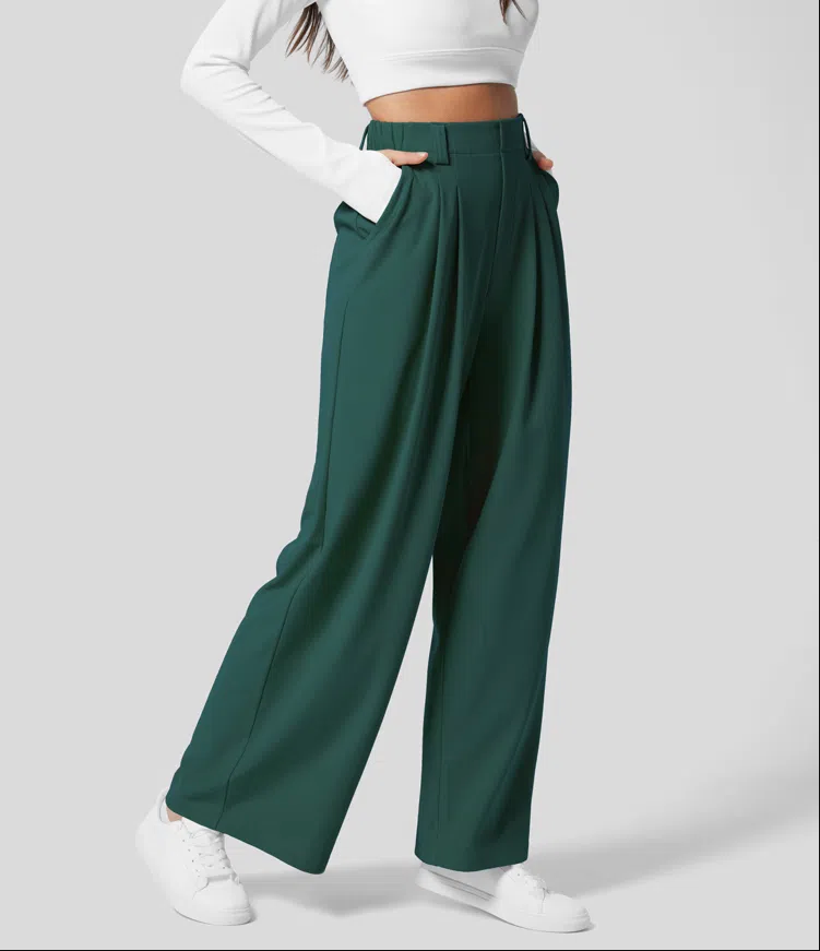 Pantalons Slim Fit femme – Pantalon décontracté élégant en coton stretch