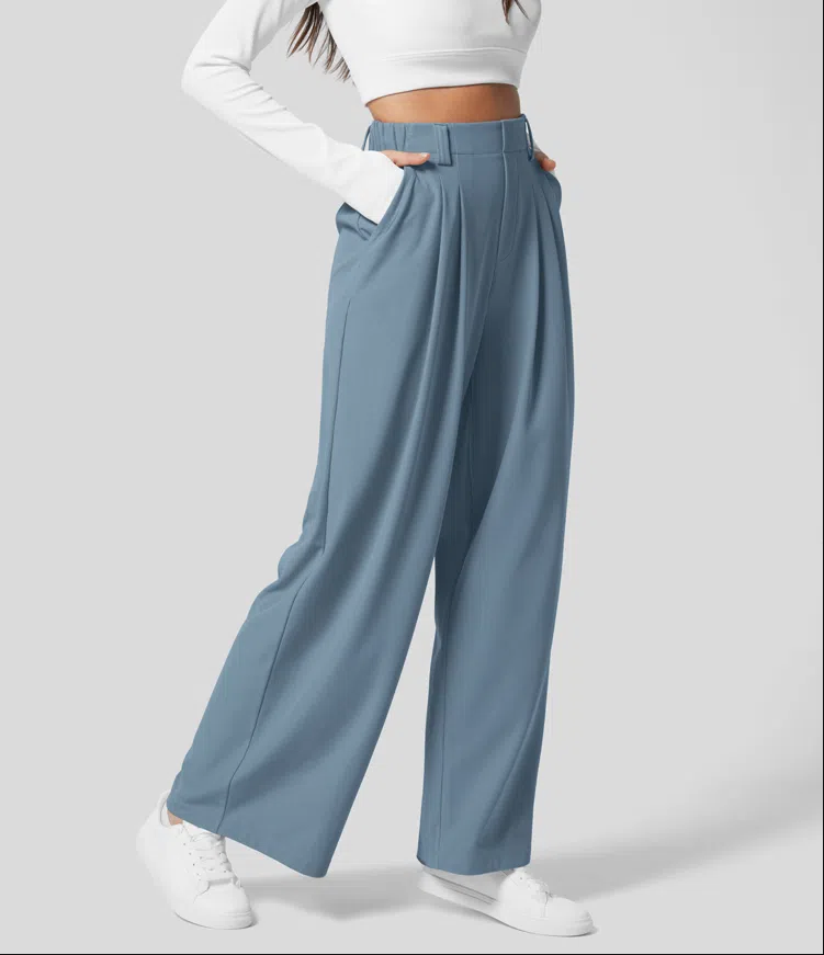 Pantalons Slim Fit femme – Pantalon décontracté élégant en coton stretch